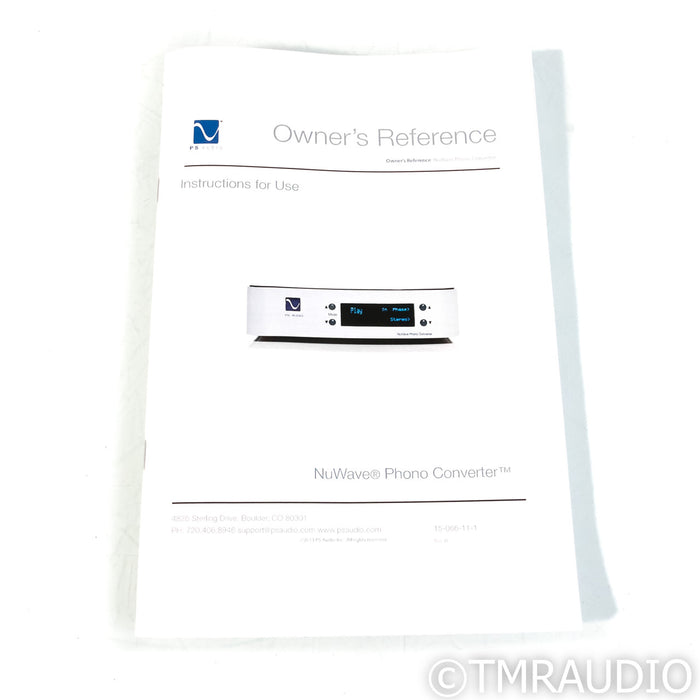 PS Audio NuWave Phono Converter MM & MC Phono Preamplifier; A/D Converter