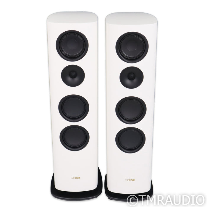 Canton Reference 7 Floorstanding Speakers; White Satin Pair (Open Box)