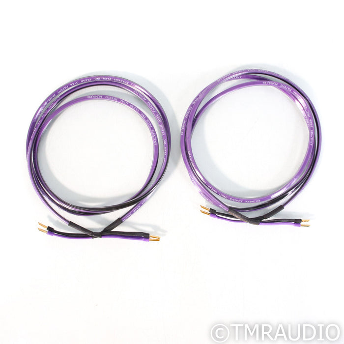 Analysis Plus Clear Oval Speaker Cables; 8ft Pair