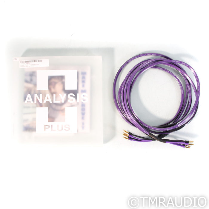 Analysis Plus Clear Oval Speaker Cables; 8ft Pair