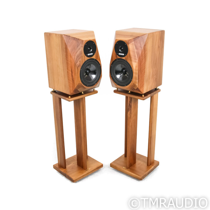 Diapason Adamantes III 25th Anniversary Edition; Walnut Pair with Stands