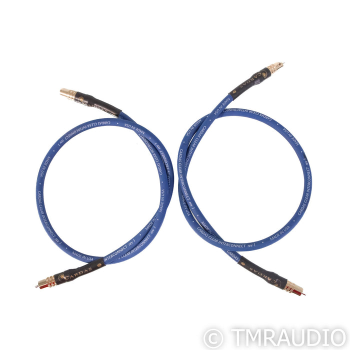 Cardas Audio Clear RCA Cables; 1m Pair Interconnects
