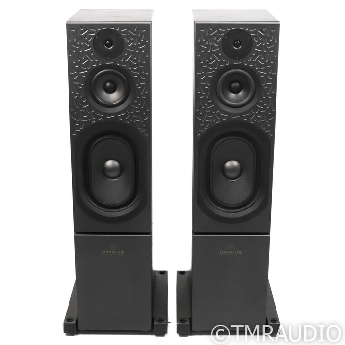 Linn Keltik Aktiv Floorstanding Speakers; Black Pair w/ Aktive Crossovers