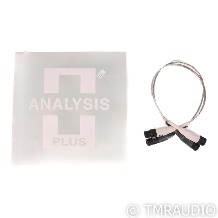 Analysis Plus Silver Apex XLR Cables; 0.5m Pair Balanced Interconnects