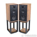 Wharfedale Linton 85th Anniversary Bookshelf Speakers; Walnut Pair w/ Stands