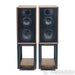 Wharfedale Linton 85th Anniversary Bookshelf Speakers; Walnut Pair w/ Stands