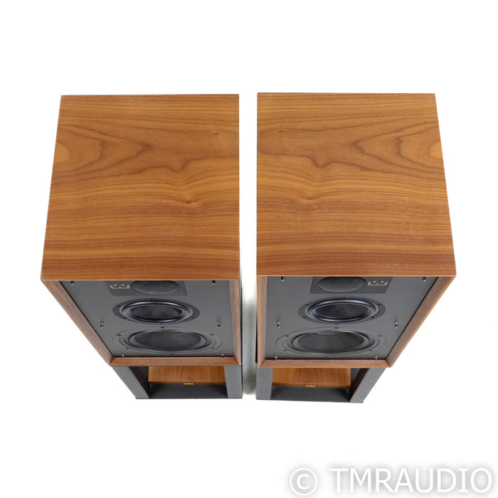 Wharfedale Linton 85th Anniversary Bookshelf Speakers; Walnut Pair w/ Stands