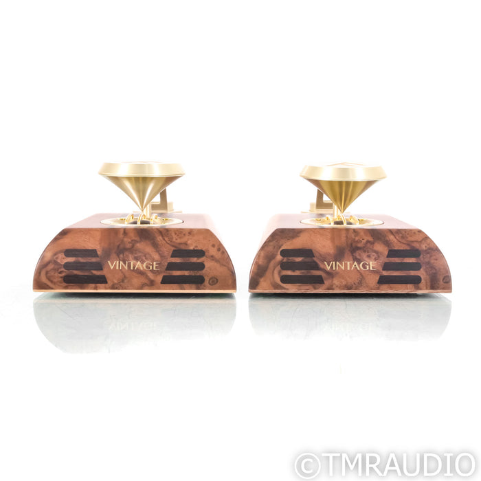 Fyne Audio SuperTrax  Supertweeters; Walnut Pair w/ Premium Cable Kit