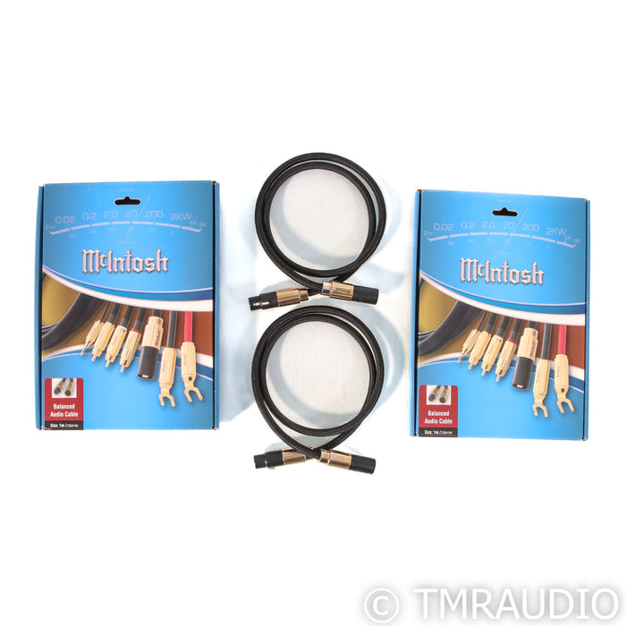 McIntosh CBA1M XLR Cables; 1m Pair Balanced Interconnects