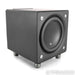 JL Audio E-Sub e112 12" Powered Subwoofer; Black Ash w/ IsoAcoustics Gaia II