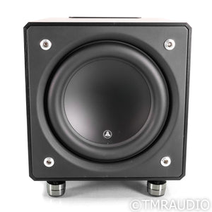 JL Audio E-Sub e112 12" Powered Subwoofer; Black Ash w/ IsoAcoustics Gaia II