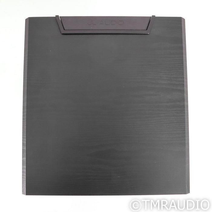 JL Audio E-Sub e112 12" Powered Subwoofer; Black Ash w/ IsoAcoustics Gaia II