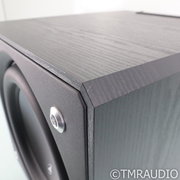 JL Audio E-Sub e112 12" Powered Subwoofer; Black Ash w/ IsoAcoustics Gaia II