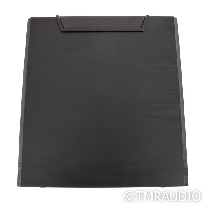 JL Audio E-Sub e112 12" Powered Subwoofer; Black Ash w/ IsoAcoustics Gaia II