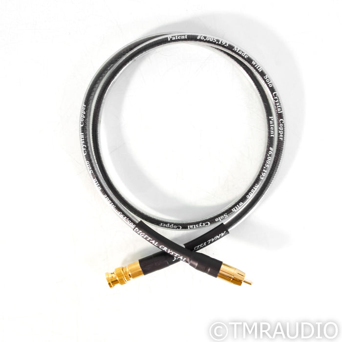 Analysis Plus Digital Crystal RCA to BNC Cable; Single 1m Digital Interconnect