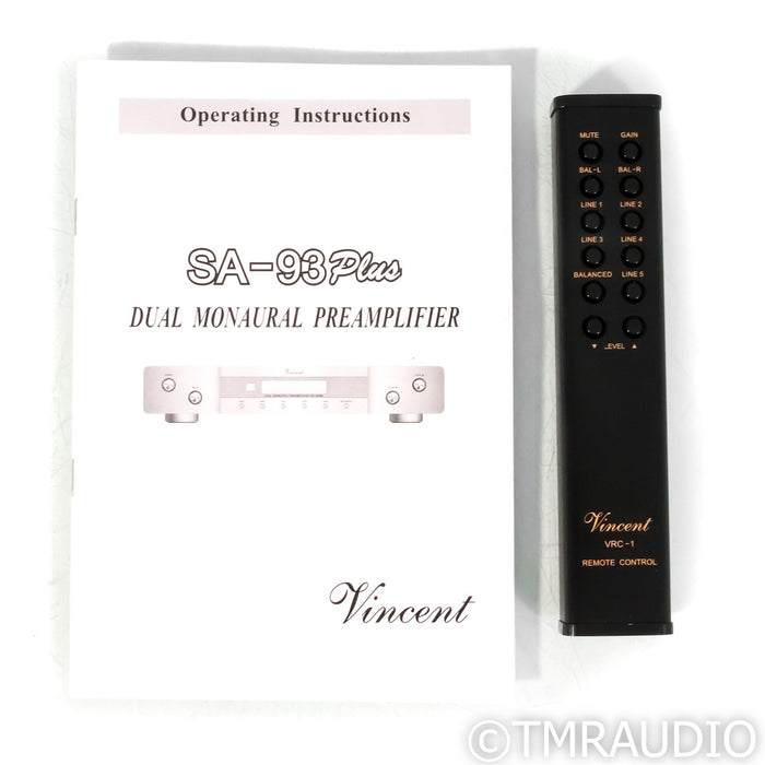 Vincent SA-93 Plus Stereo Preamplifier (Mint / Unused)