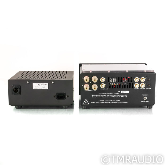 Linear Tube Audio MicroZOTL MZ2 Headphone Amplifier; MZ2 LPS+