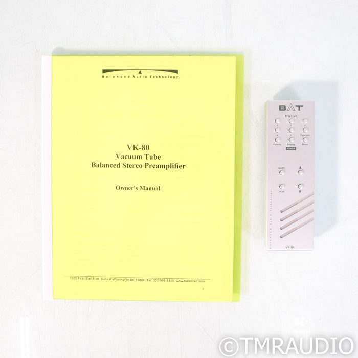 Balanced Audio Technology VK-80 Stereo Tube Preamplifier