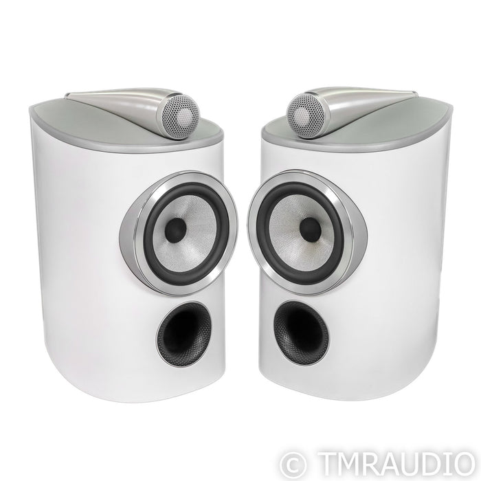 Bowers & Wilkins 805 D4 Bookshelf Speakers; White Pair (No Grills)