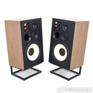 JBL James Lansing L100 Classic Bookshelf Speakers with Stands; Walnut Pair