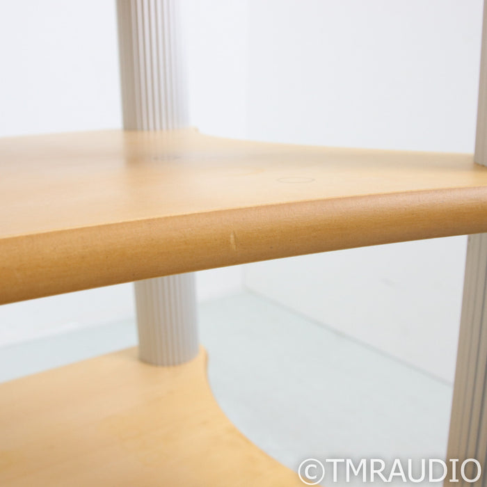 Solid Tech Radius Solo 4 Shelf Stand; Top-Shelf Suspension; Birch