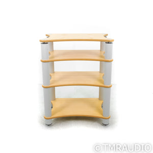 Solid Tech Radius Solo 4 Shelf Stand; Top-Shelf Suspension; Birch