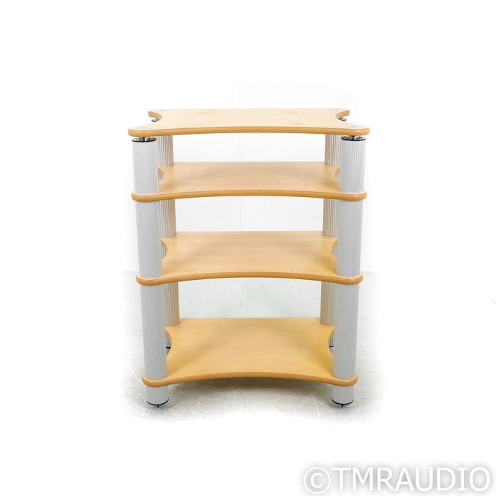 Solid Tech Radius Solo 4 Shelf Stand; Top-Shelf Suspension; Birch