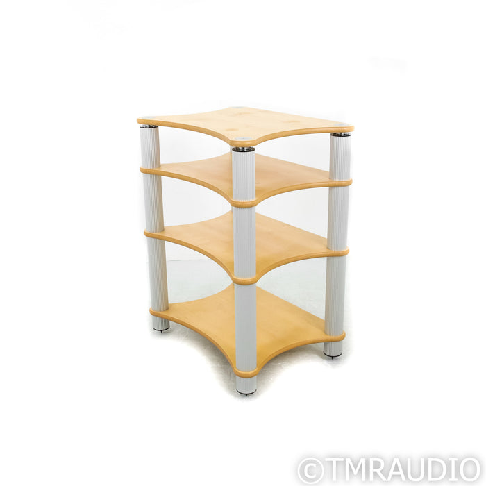 Solid Tech Radius Solo 4 Shelf Stand; Top-Shelf Suspension; Birch