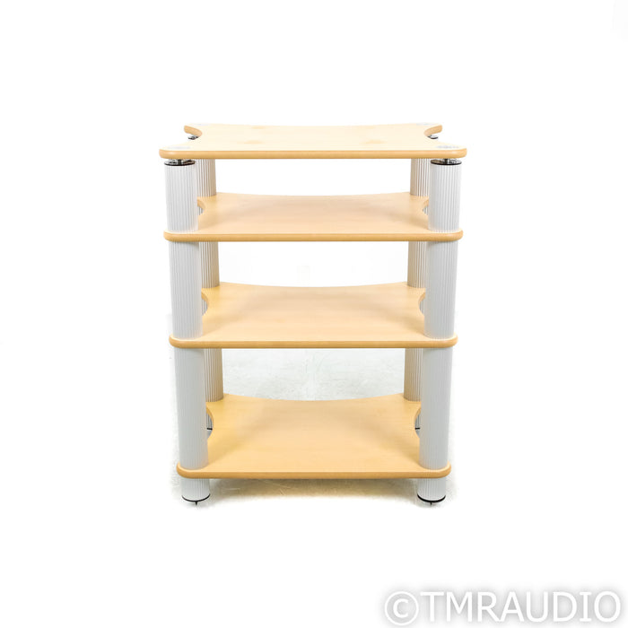 Solid Tech Radius Solo 4 Shelf Stand; Top-Shelf Suspension; Birch