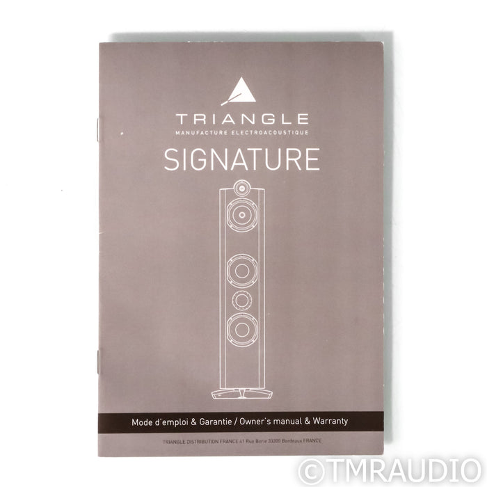 Triangle Signature Theta Bookshelf Speakers; Mahogany Pair