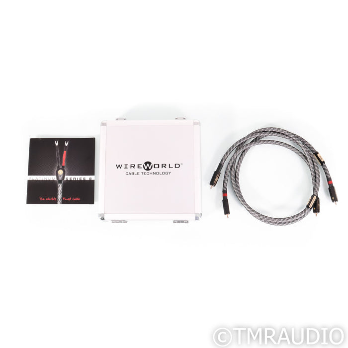 WireWorld Platinum Series 8 Eclipse RCA Cables; 1m Pair Interconnects