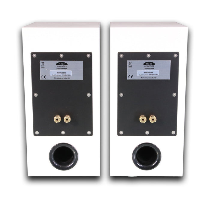 Neat Acoustics Motive SX3 Bookshelf Speakers; Silk White Pair