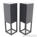 Mission 770 Bookshelf Speakers; Black Oak Pair w/ Stands