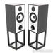 Mission 770 Bookshelf Speakers; Black Oak Pair w/ Stands