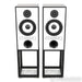 Mission 770 Bookshelf Speakers; Black Oak Pair w/ Stands