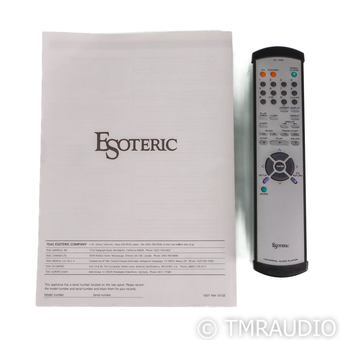 Esoteric SA-60 Universal SACD & CD Player; AS-IS (Trouble Reading Hybrid Discs)