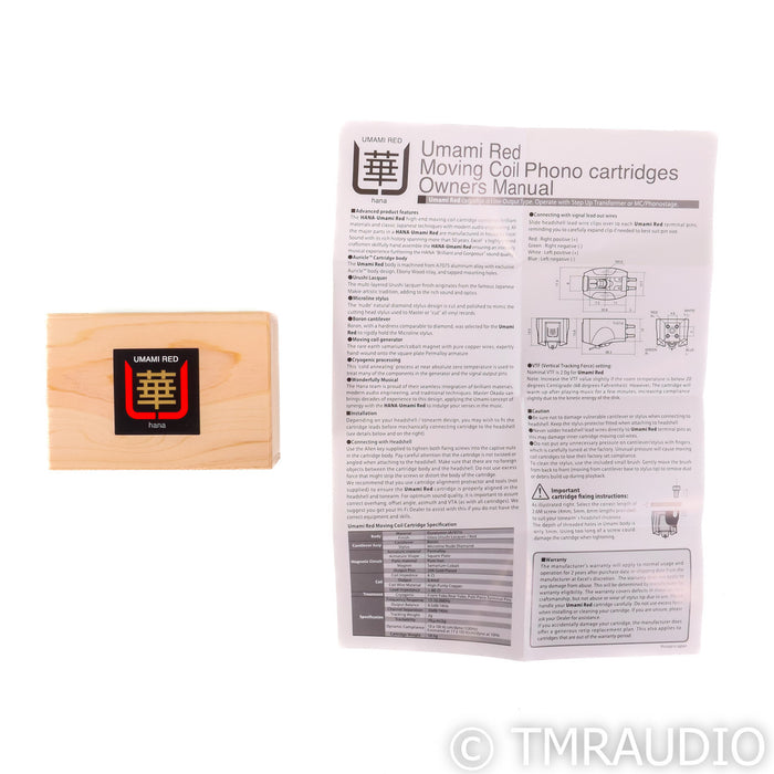 Hana Umami Red MC Cartridge; Moving Coil