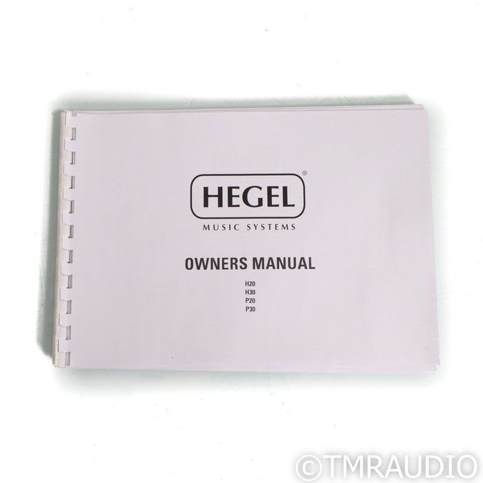 Hegel H30 Stereo / Mono Power Amplifier