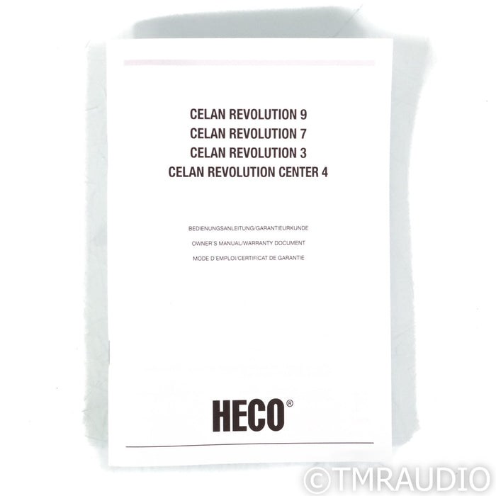 Heco Celan Revolution 3 Bookshelf Speakers; Piano Black Pair