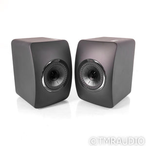KEF LS50 Bookshelf Speakers; Black Pair