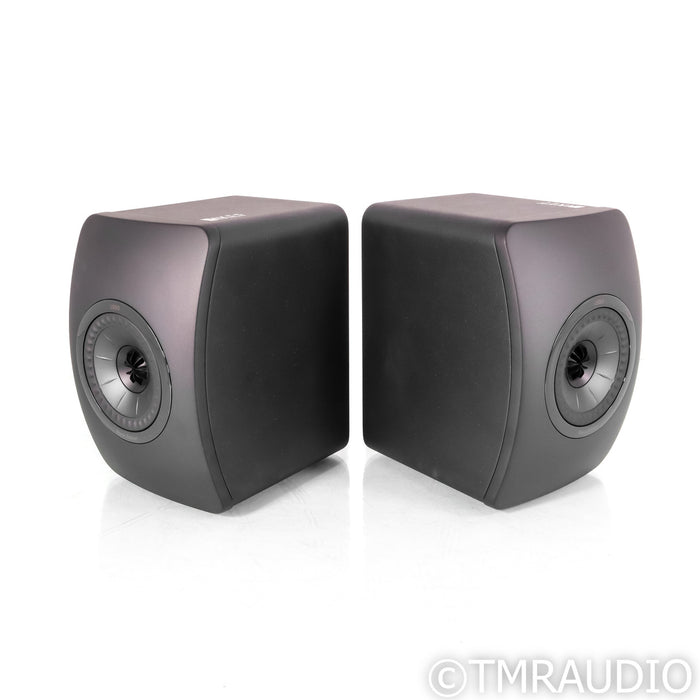 KEF LS50 Bookshelf Speakers; Black Pair
