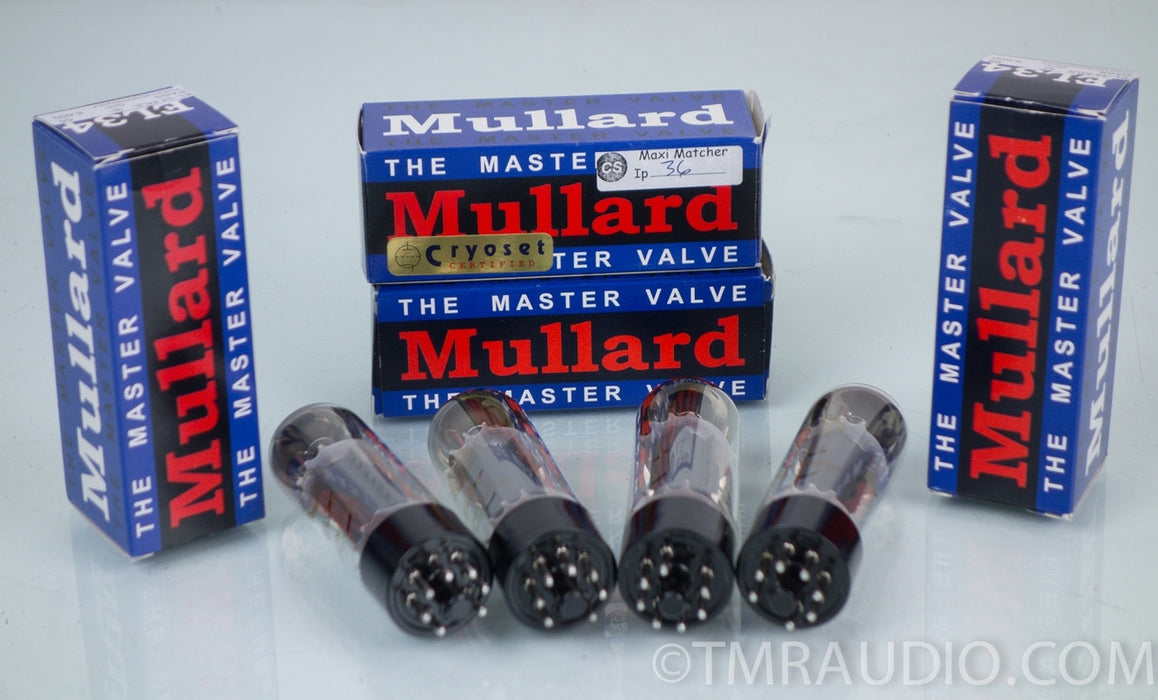 Mullard EL34 Matched + Cryo Treated Quad [EL34, 6CA7] Vacuum Tubes