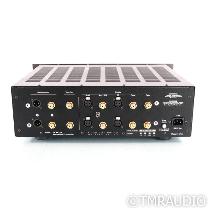 Balanced Audio Technology VK-3i Stereo Tube Preamplifier; w/ Optional Remote