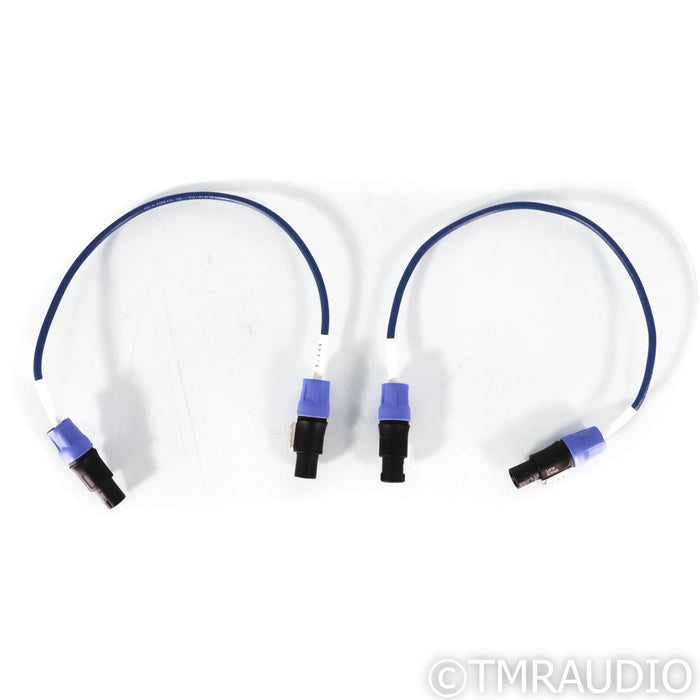 REL Acoustics Bassline Blue Line Array SpeakOn Cables; .5m Pair