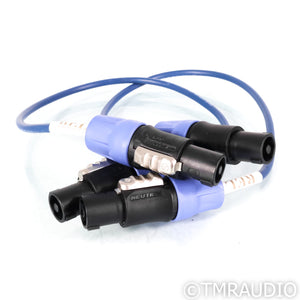 REL Acoustics Bassline Blue Line Array SpeakOn Cables; .5m Pair