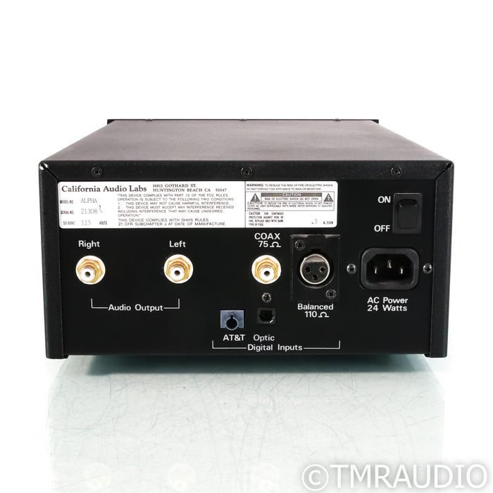 California Audio Labs Alpha Gold Tube DAC; D/A Converter