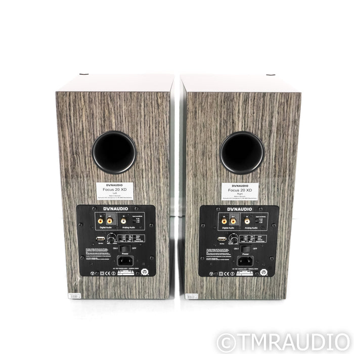 Dynaudio Focus 20 XD Bookshelf Speakers; High Gloss Grey Oak Pair