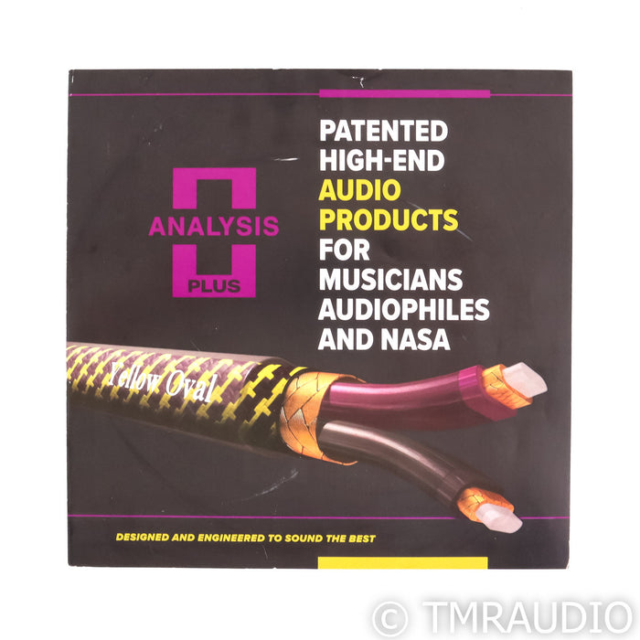 Analysis Plus Solo Crystal Oval XLR Cables; 1m Pair Balanced Interconnects