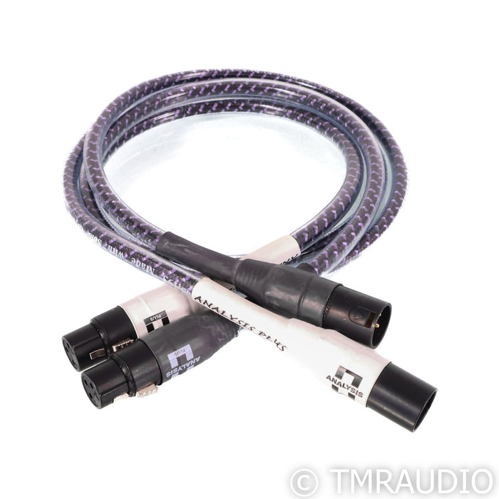 Analysis Plus Solo Crystal Oval XLR Cables; 1m Pair Balanced Interconnects