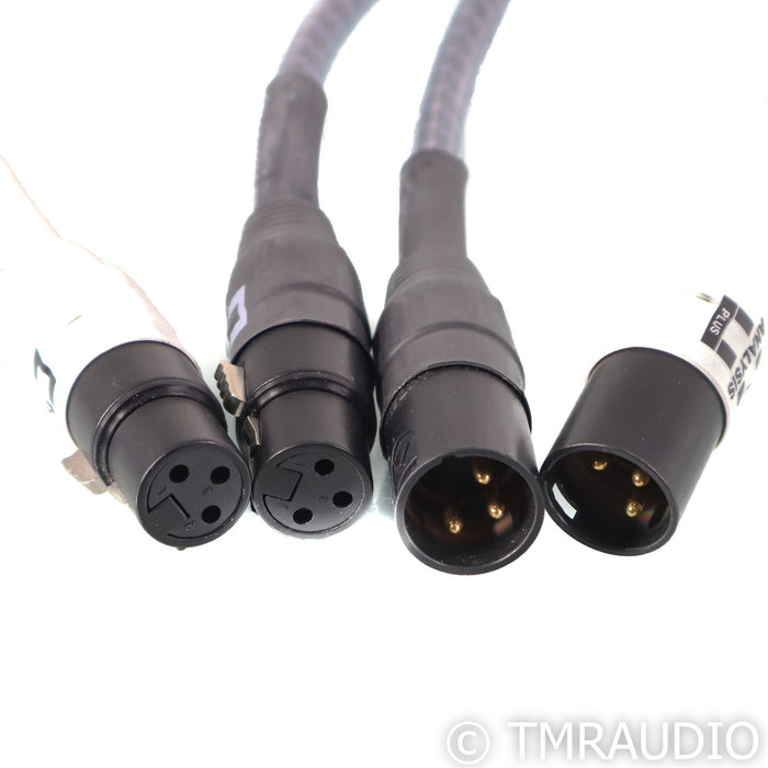 Analysis Plus Solo Crystal Oval XLR Cables; 1m Pair Balanced Interconnects